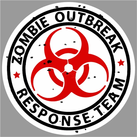 

Zombie Outbreak Response Team Vinyl Decal Sticker Calcomania Laptop Car Stickers