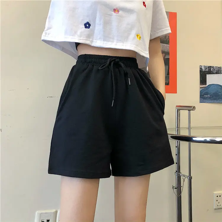 

Biker Shorts Women Summer Newest Multi Color Loose Wide-leg Pajama Shorts High-waisted Thin Sports Biker Shorts for Women