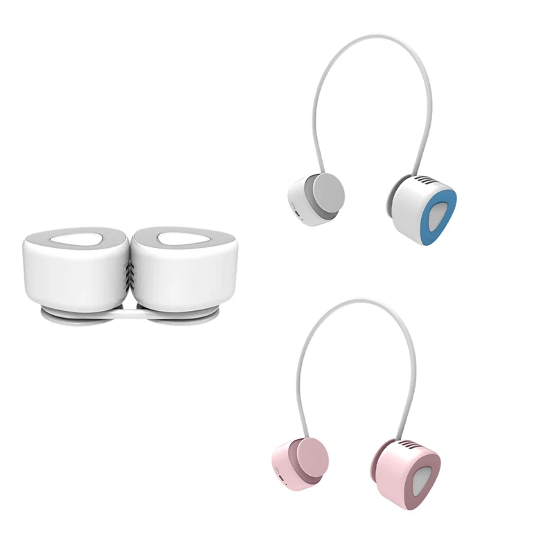 

Шейный вентилятор, портативный переносной USB-перезаряжаемый беслопастный спортивный вентилятор для офиса с поворотом на 360 градусов