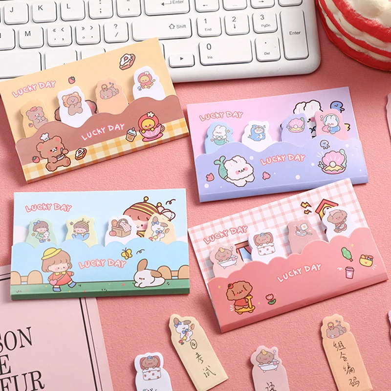 

Kawaii на удачу мини-индекс записная книжка Липкие заметки планировщик наклейка страница флаги Декор Канцелярские принадлежности милые школь...