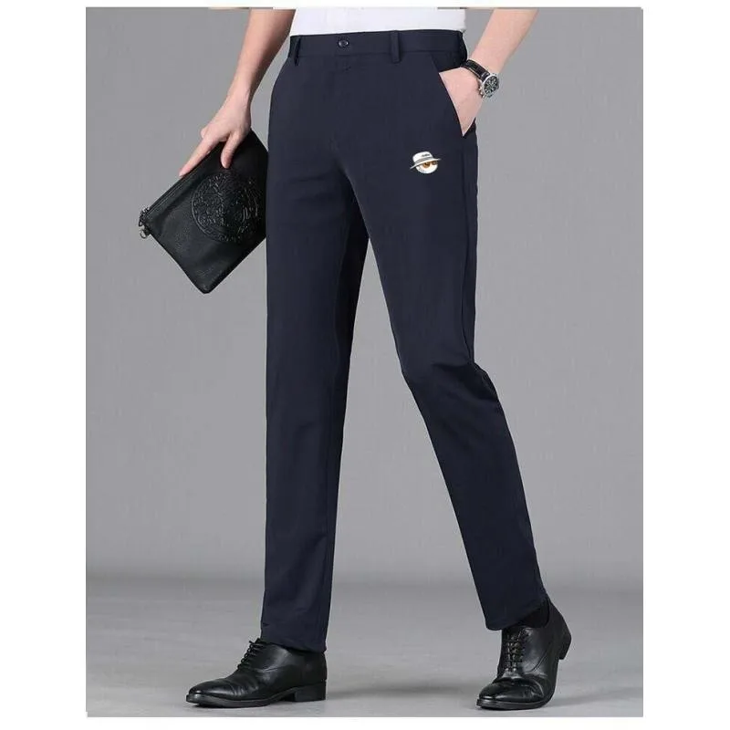 Spring and Summer Men's Golf Pants High Quality Elastic Fashion Men's Ice Silk Breathable Golf Pants Men's Casual Pants