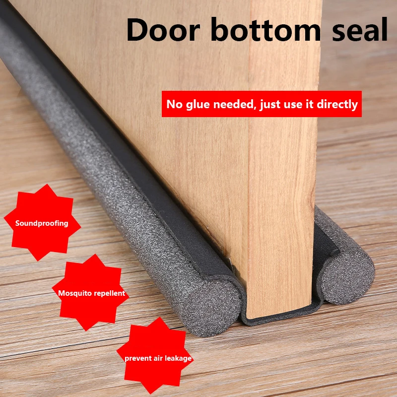 

2022New 93cm Home Door Bottoom Seal Strip Flexible Wind Noise Reduction Stopper Under Door Sealing Blocker Door Weatherstrip