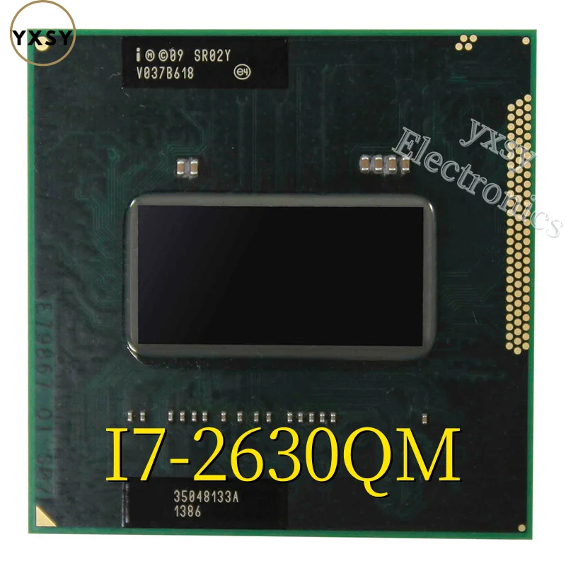 Intel Core i7-2630QM Процессор Ноутбука Ноутбук ЦПУ i7 2630QM SR02Y Четырехъядерный Socket G2 / rPGA988B 45W 2.0ГГц 6МБ Кэш на.