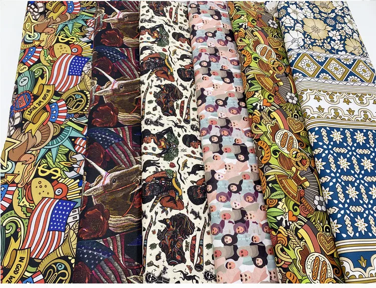 50x145 см кукла Матрешка индийская хлопчатобумажная ткань для шитья стеганая