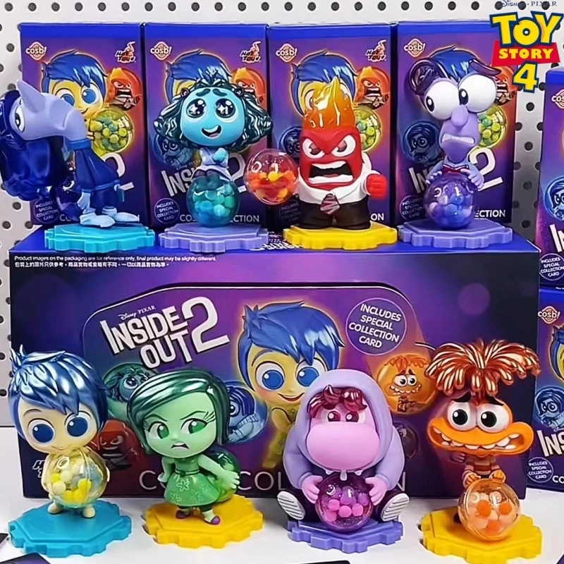 Новые Hottoys Pixar Inside Out 2 фигурки в глухой коробке Joy Sadness Anger Disgust Cosbi Коллекционная