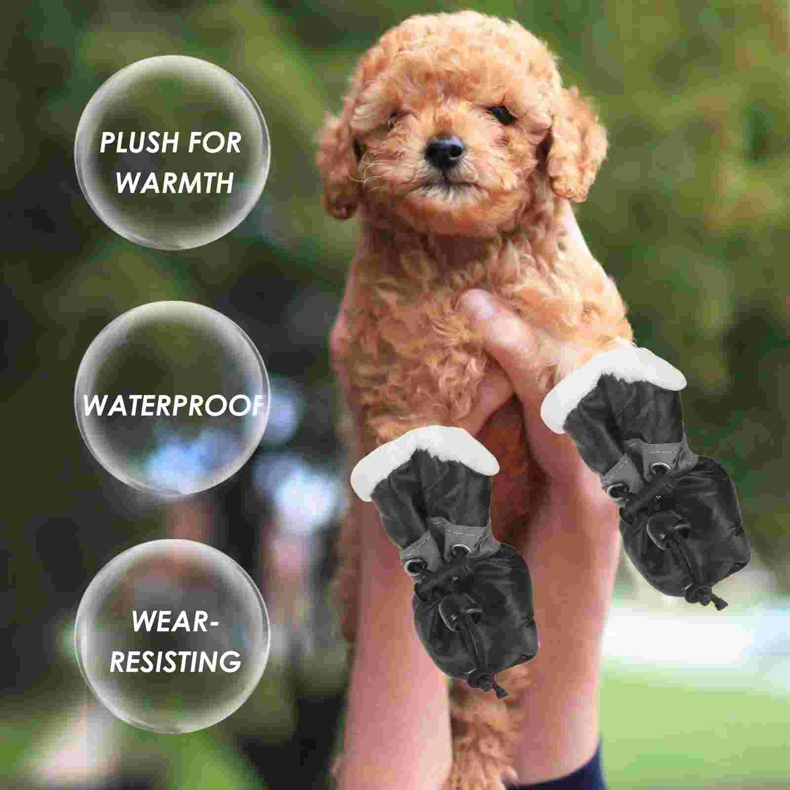 

Dog Boots Shoesdogs Petpaw Snow Protectors Puppy Booties Medium Rain Winter Size Paws Puppies Antiprotector Foot Cover Hiking