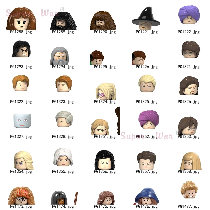 

1PCS Single Magic Movies models Figures Head accessories Building Blocks toys for children Series-076