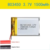 803450 3 7v 1500mah polymer lithium rechargeable battery for camera gps navigator mp5 bluetooth headset
