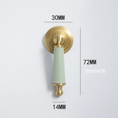 

Ручки для шкафов TINYHOB из кожи и латуни