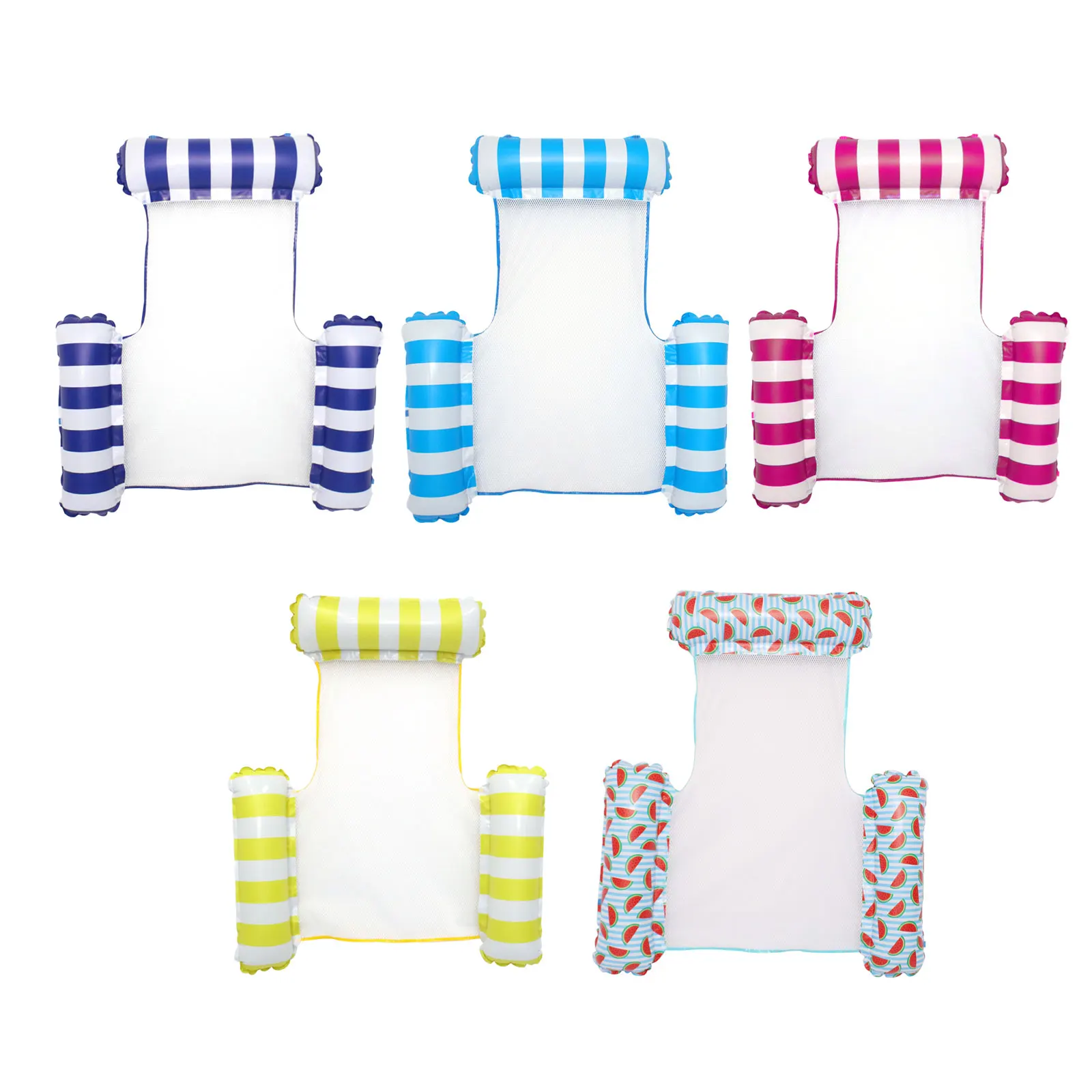 

Pool Floating Hammock Multi-Purpose Inflatable Floats Air Mattresses for Adults PVC Seaside Sunbath Rest Hammock