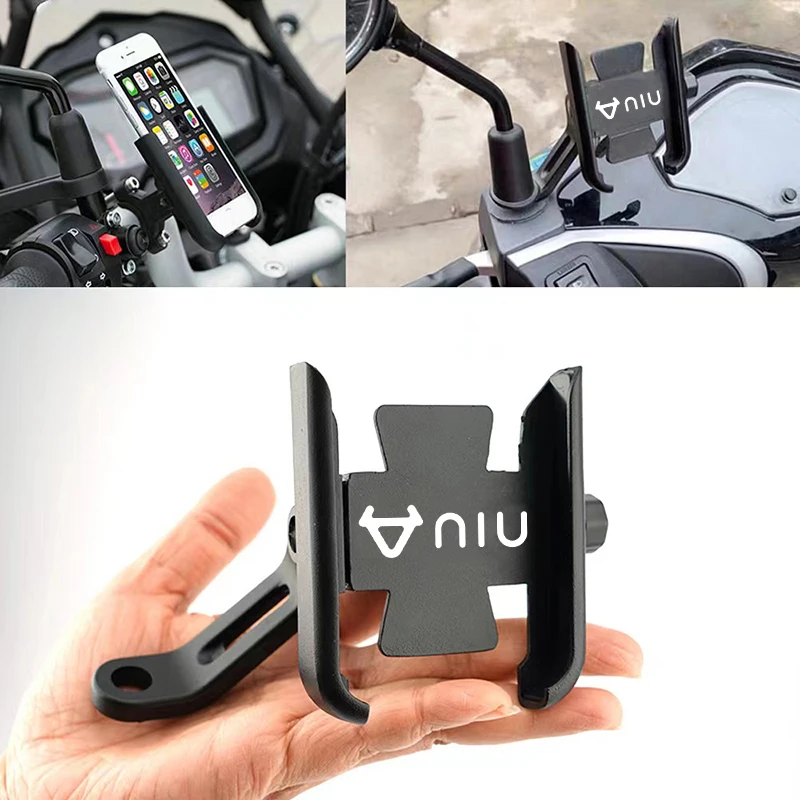 For NIU N1 N1S M1 U1 M+ NG US U+ UQI U+B Accessories Motorcycle Handlebar Mobile Phone Holder GPS Stand Bracket