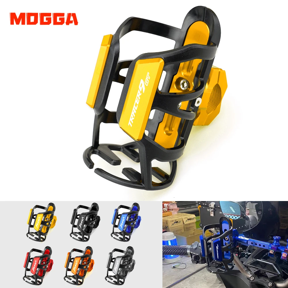 

High Quality For Yamaha Tracer 9 GT 9GT CNC Motorbike Water Bottle Drink Cup Beverage Holder Sdand Mount Motorcycle Accessories