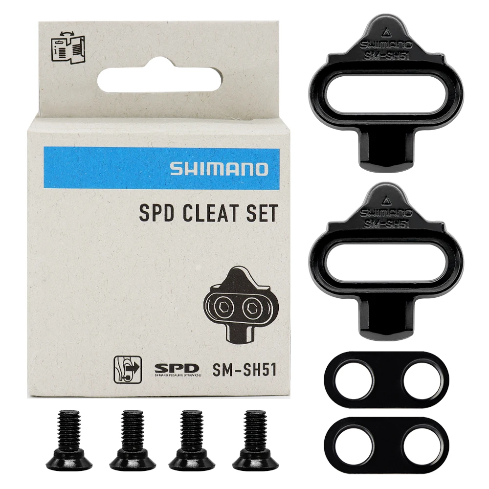 

Набор велосипедных скоб Shimano SM-SH56 SH51 SPD Cleat, велосипедные педали для горного велосипеда с блокировкой, однослойные велосипедные туфли, скобы, детали для M520 M540