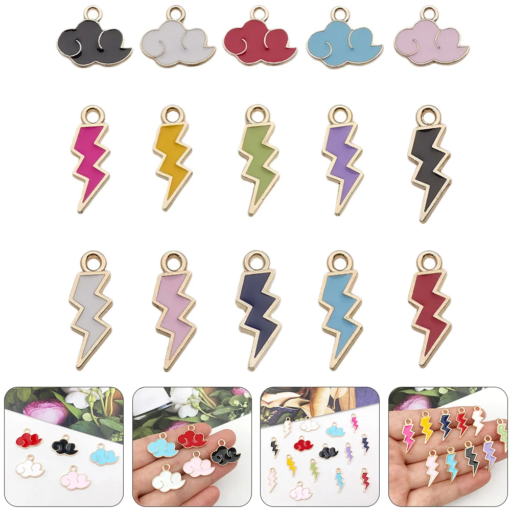 

Charms Jewelry Necklace Pendants Bracelet Cloud Diy Making Flash Pendant Charm Beads Rainbow Flatbacks Drop Supplies Lighting