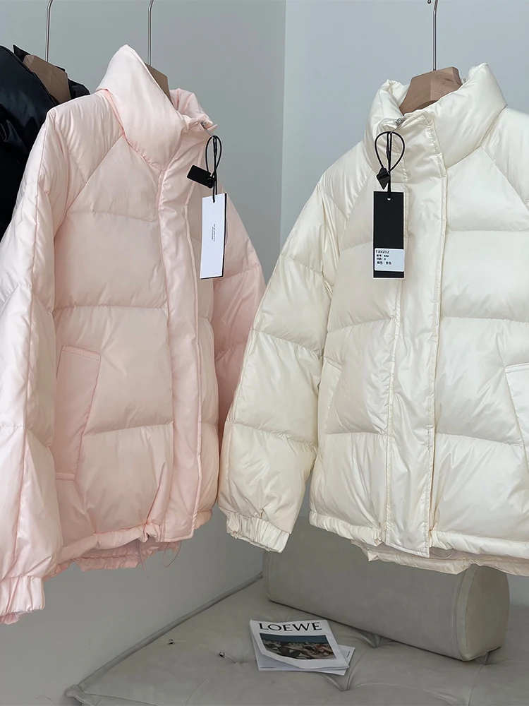 Женская черная готическая куртка-парка с высоким воротником и длинными рукавами