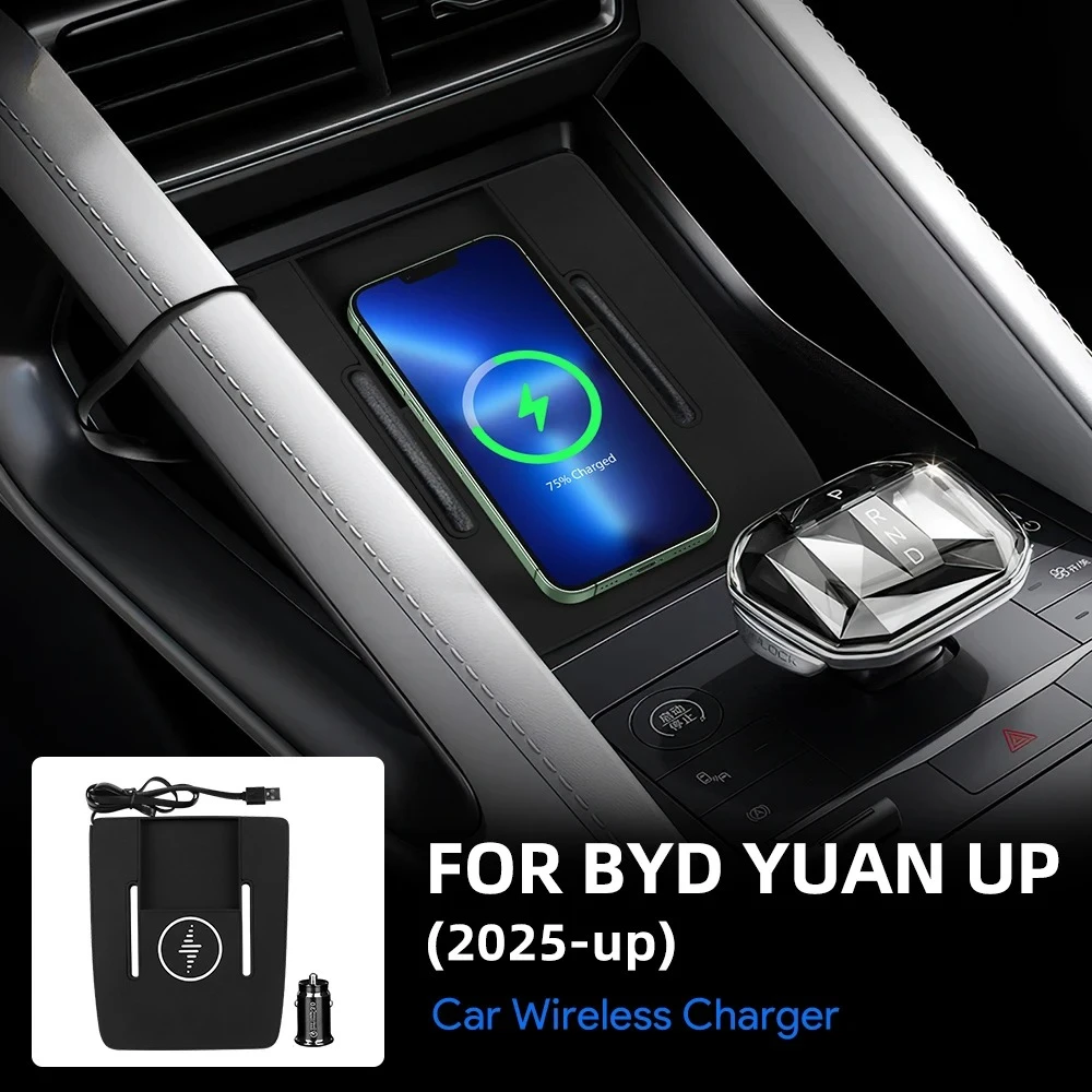 Фото Беспроводное зарядное устройство-держатель для телефона для BYD Yuan Up Atto 2 2025 2026, аксессуары для зарядки, LHD RHD №3