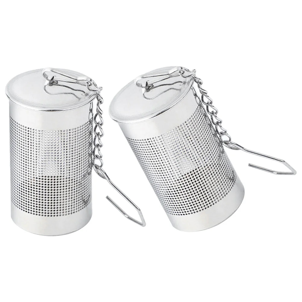 

2 Pcs Tea Leaves Strainer Brewing Thing Filter Stainless Steel Seasoning Infuser Small Steeper Strainers Convenient Major