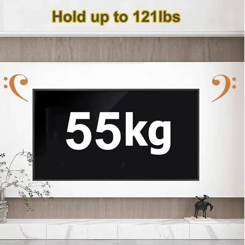 Кронштейн для телевизора BEISHI для плоских и изогнутых телевизоров LED, LCD, OLED с диагональю 40-80 дюймов, с двойным поворотным кронштейном, регулируемый по высоте и наклону. (art.: 3920dbf4d7c2d) - 3920dbf4d7c2d