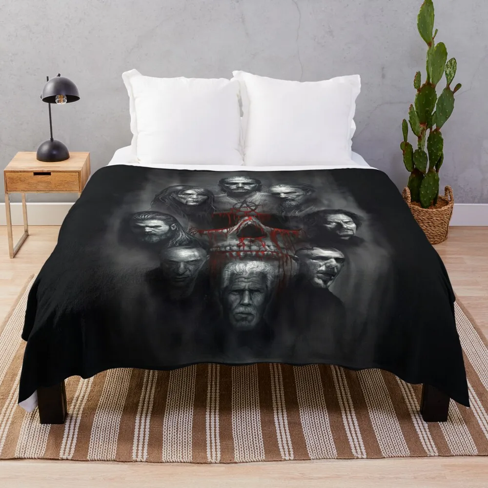 

SOA the greatest cast черно-белое дизайнерское одеяло для кровати модное одеяло s диваны украшение милое одеяло