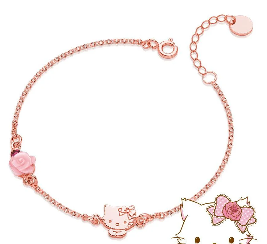 

korean bracelets for women Cute Rose Bracelet (Rose Gold) designer charms for bracelets in bulk bracelets for women