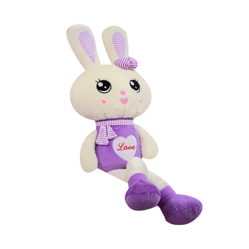 

Rabbit Doll Fluffy Plush Toy Plushie Bunny Soft Pillow Cartoon Girl Bed Sleeping Children's Birthday Gift Room Decoration Kids