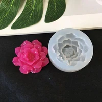 bloom rose silicone cake mold 3d flower fondant mold cupcake jelly candy chocolate decoration baking tool moulds