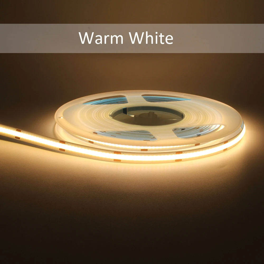 

Гибкая светодиодная лента COB 320LED/м 5м 12В 24В 3000K