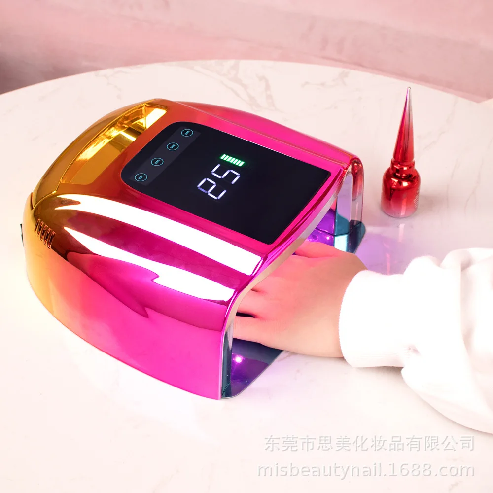 2022 New Rechargeable Nail Lamp with Handle Cordless Gel Polish Dryer LED Light for Nails Wireless Nail UV LED Lamp