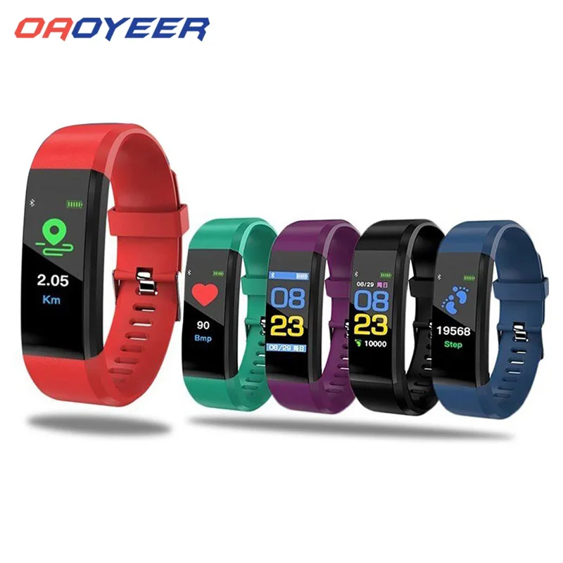 

Смарт-браслет 115 Plus, браслет с ремешком, фитнес-трекер с монитором сердечного ритма, Смарт-часы 115 Plus