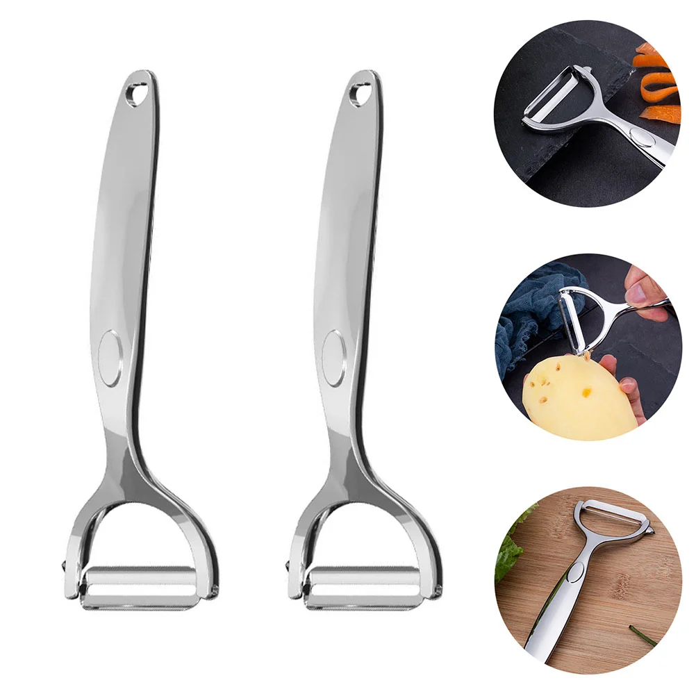

2pcs Kitchen Y-shaped Potato Peeler Stainless Steel Household Carrot Peelers