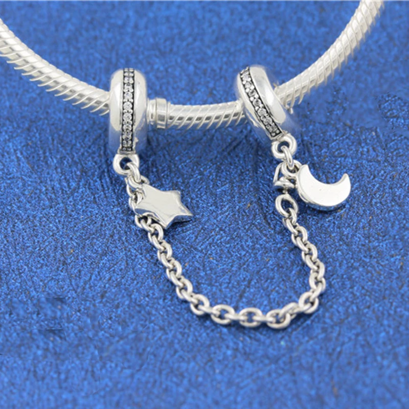 Цепочка из серебра 925 пробы с фианитами для браслетов Pandora |