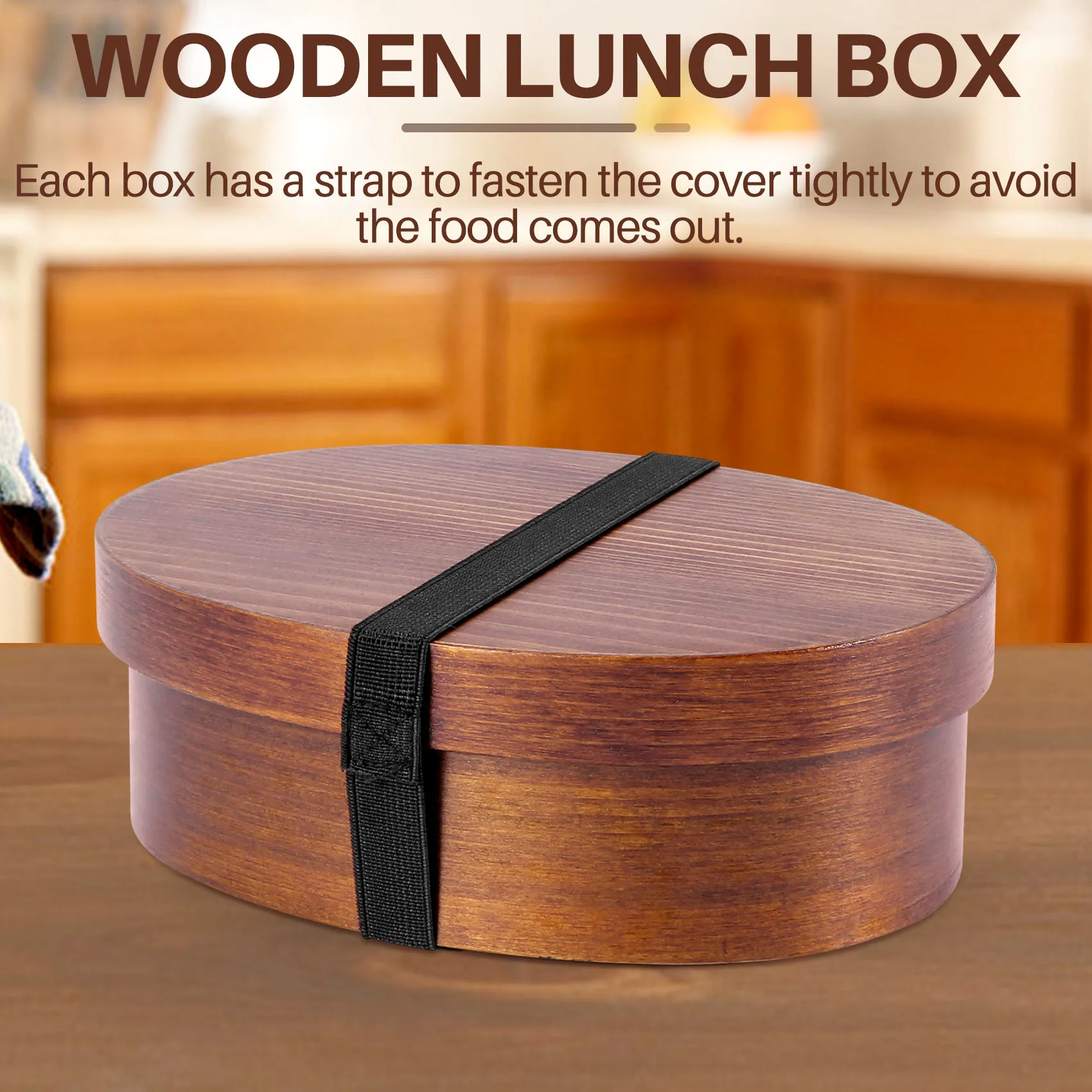 Деревянные ланч-боксы пищевые контейнеры в японском стиле Ланчбокс Bento для детей