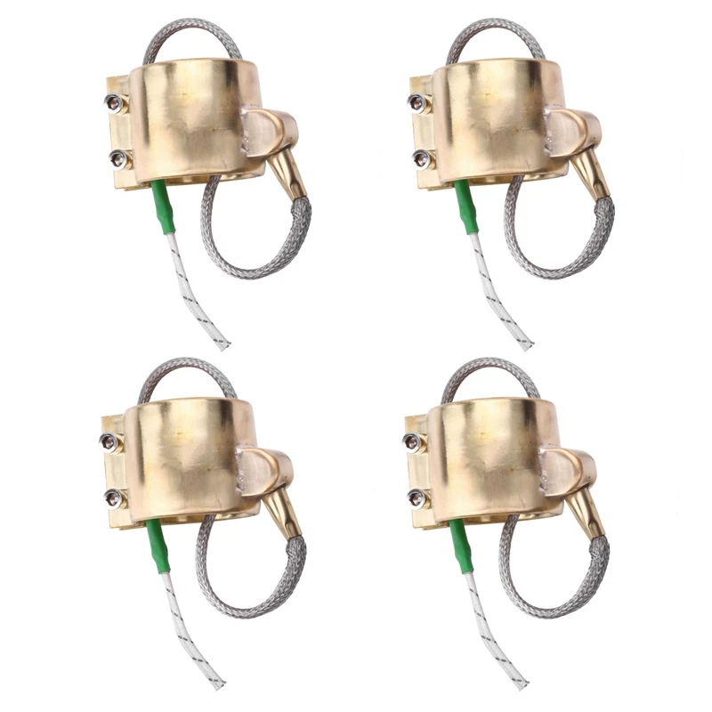 

4Pcs 40X40mm 220V 220W Electric Brass Band Heater Copper Heating Ring