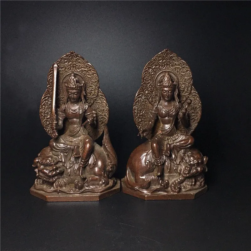 

Статуя Манджусри из меди