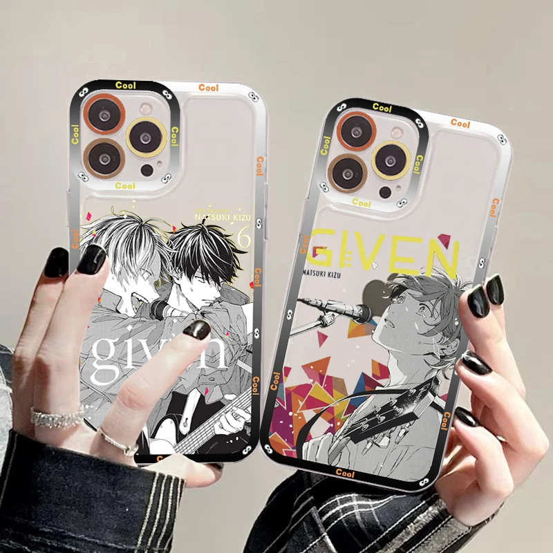 

New Given Yaoi Anime Phone Case For iPhone 14 13 12 11 Pro Max XS X XR SE 2020 6 7 8 Plus Mini Protective Cover