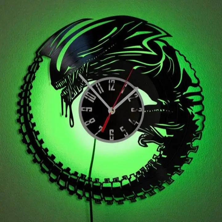 Monster Of The Movie Vinyl Record Wall Clock LED Light 12 