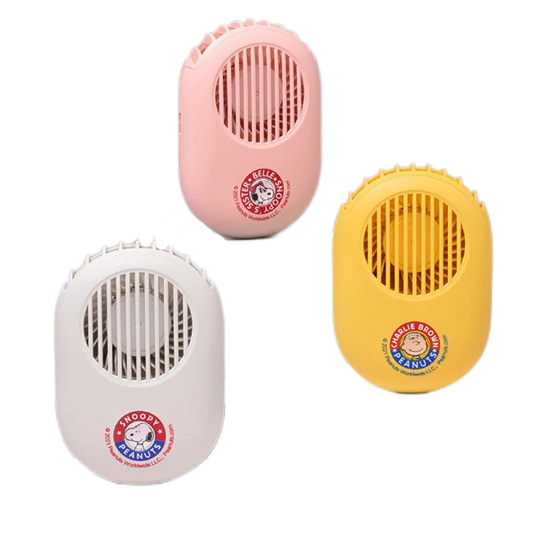 

Kawaii original cute cartoon Small electric fan portable mini children's cartoon student summer hanging neck electric fan