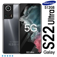 New S22 Ultra Phones Global Version Smartphone 6.8 Inch 16GB+512GB 6000mAh 48MP Mobile Phones 5G Celular Network Unlocked Phones