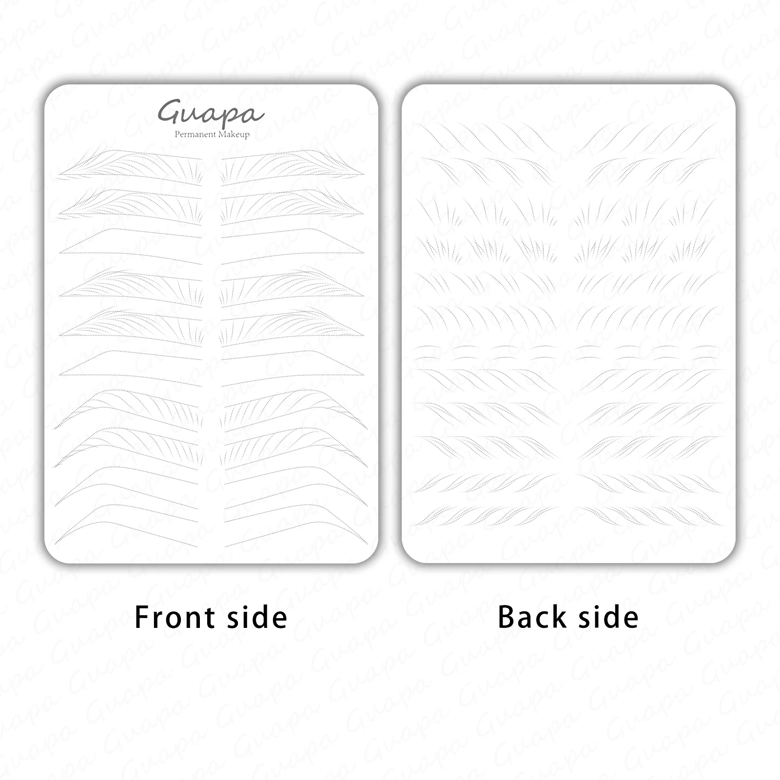 Двусторонний тонкий точечный нано-ролик для практики татуажа бровей Базовая