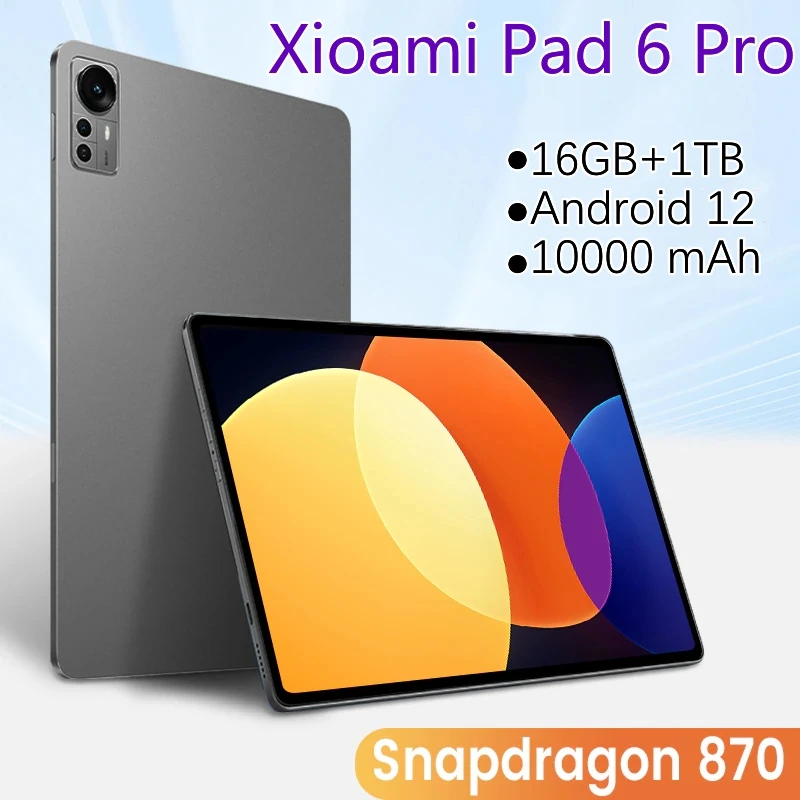 

Newest Original Global Tablet Pad 6 Pro Android 12 Snapdragon 870 Octa Core 11 Inch Tablets PC 1TB Rom SIM Card 5G WIFI Mi Pad 6