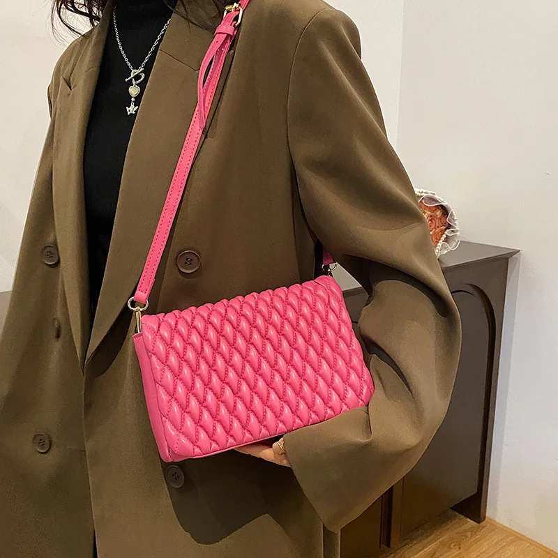 High-End Ladies Shoulder Bag 2022 Trendy Vintage Niche Rhombus Envelope Messenger Bag Small Square Bag Ladies Crossbody Bags