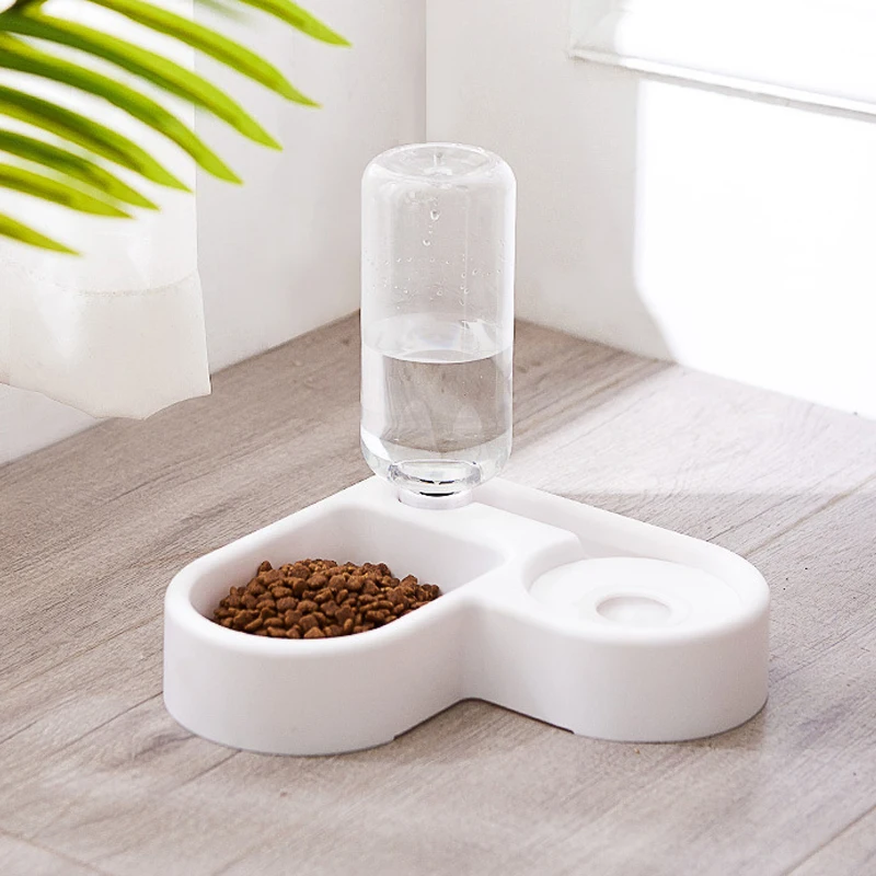 

Automatic Cat Drinking Water Pet Food Bowl Double Feeder Dogs Cat Food Bowl with Water Dispenser Cats Bowl Pet Products