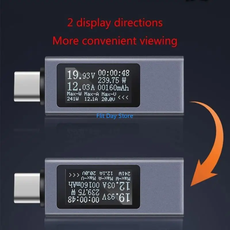 Фото F92C KOWSI USB-детектор зарядки телефона USB-тестер тестер напряжения и тока USB Checker USB C-метр Вольтметр Амперметр №5