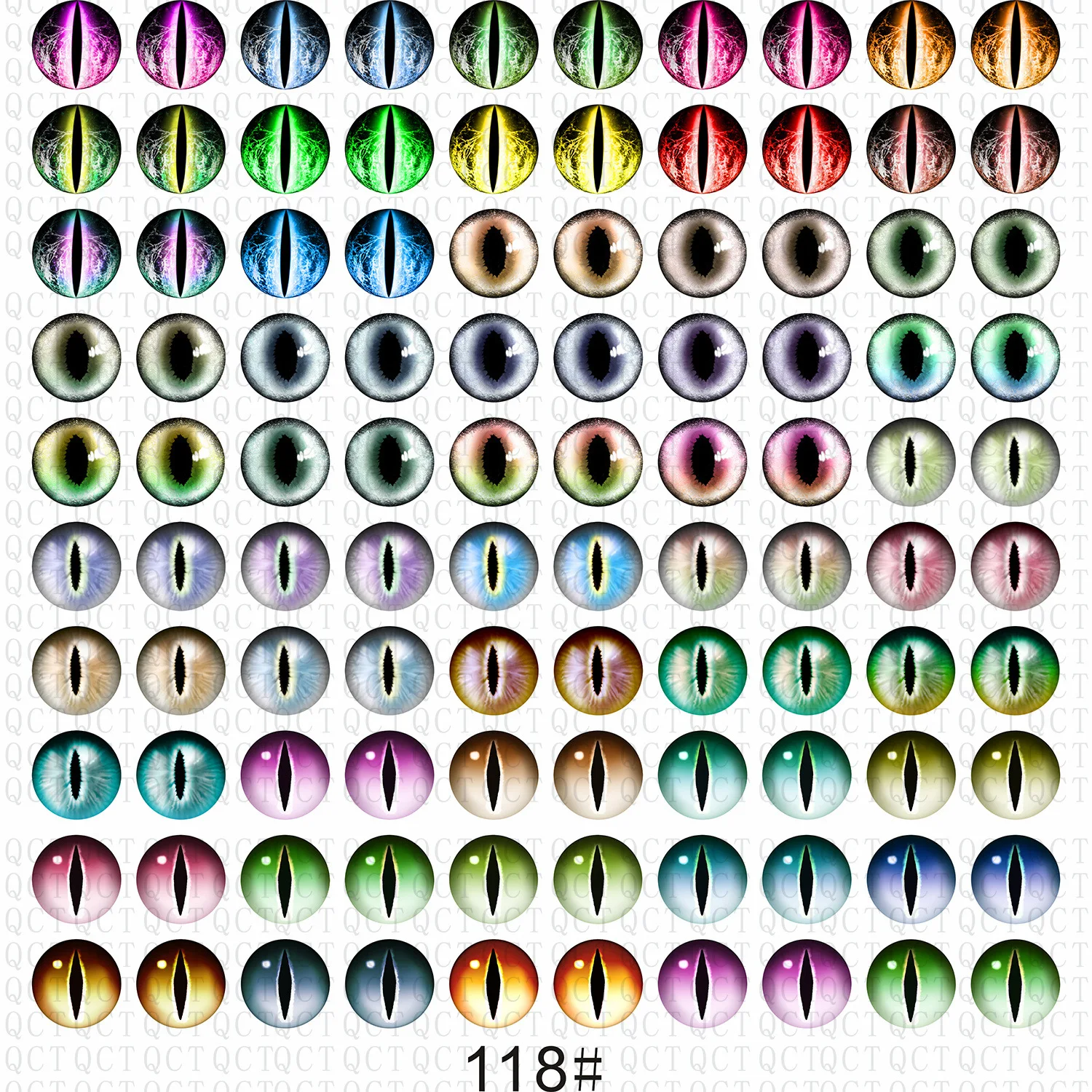 50/100 шт. круглые кукольные глаза кошачий глаз