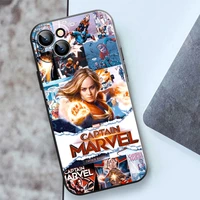 marvel the avengers iron man phone case for apple iphone 13 12 11 pro 12 13 mini x xr xs max se 6 6s 7 8 plus black carcasa