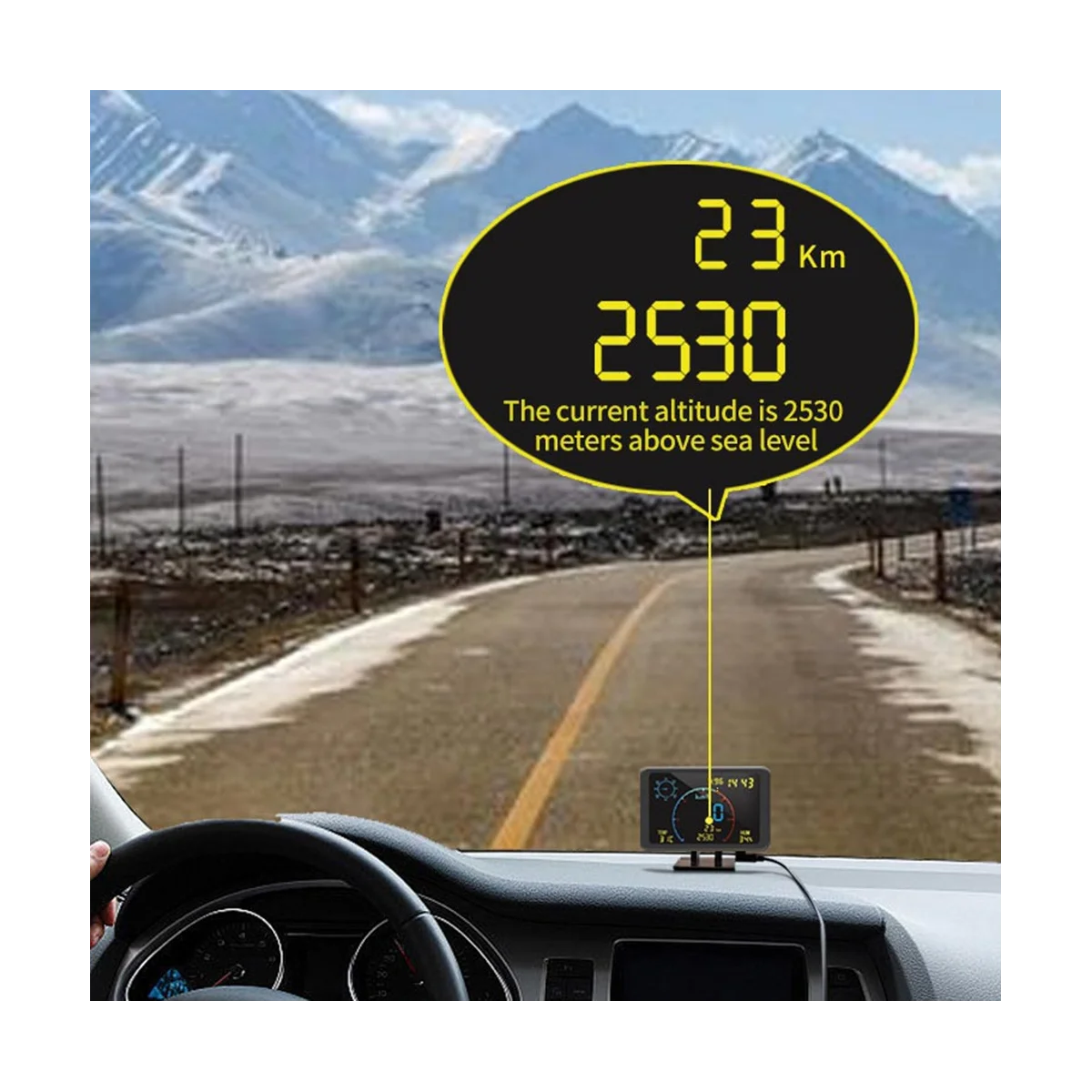 

Спидометр GPS одометр дисплей HUD высотомер автомобильные принадлежности