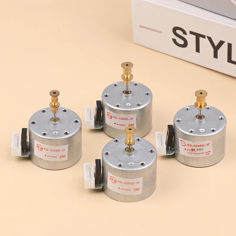 Фото EG530SD-3F DC5-12V 3-скоростной металлический двигатель проигрывателя 33/45/78 об/мин, монтажные отверстия 25 мм, рукав для проигрывателя пластинок №2