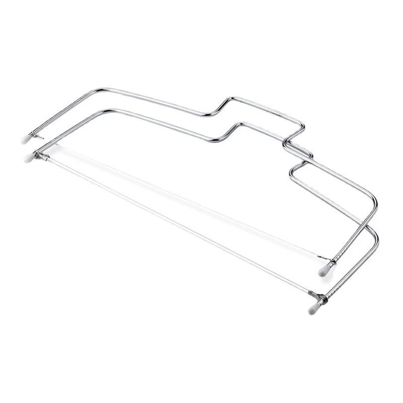 

Adjustable Wire Cake Slicer Leveler Stainless Steel Pizza Dough Cutters Trimmers