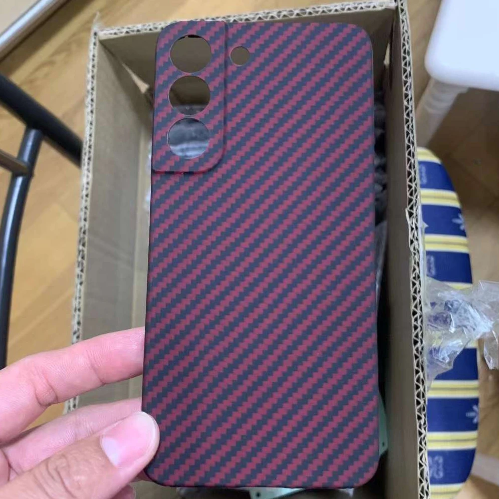

Suitable For Samsung S22/S22Plus/S22Ultra Kevlar Real Carbon Fiber Mobile Phone Case Light And Thin Anti-Fall Protective Cover