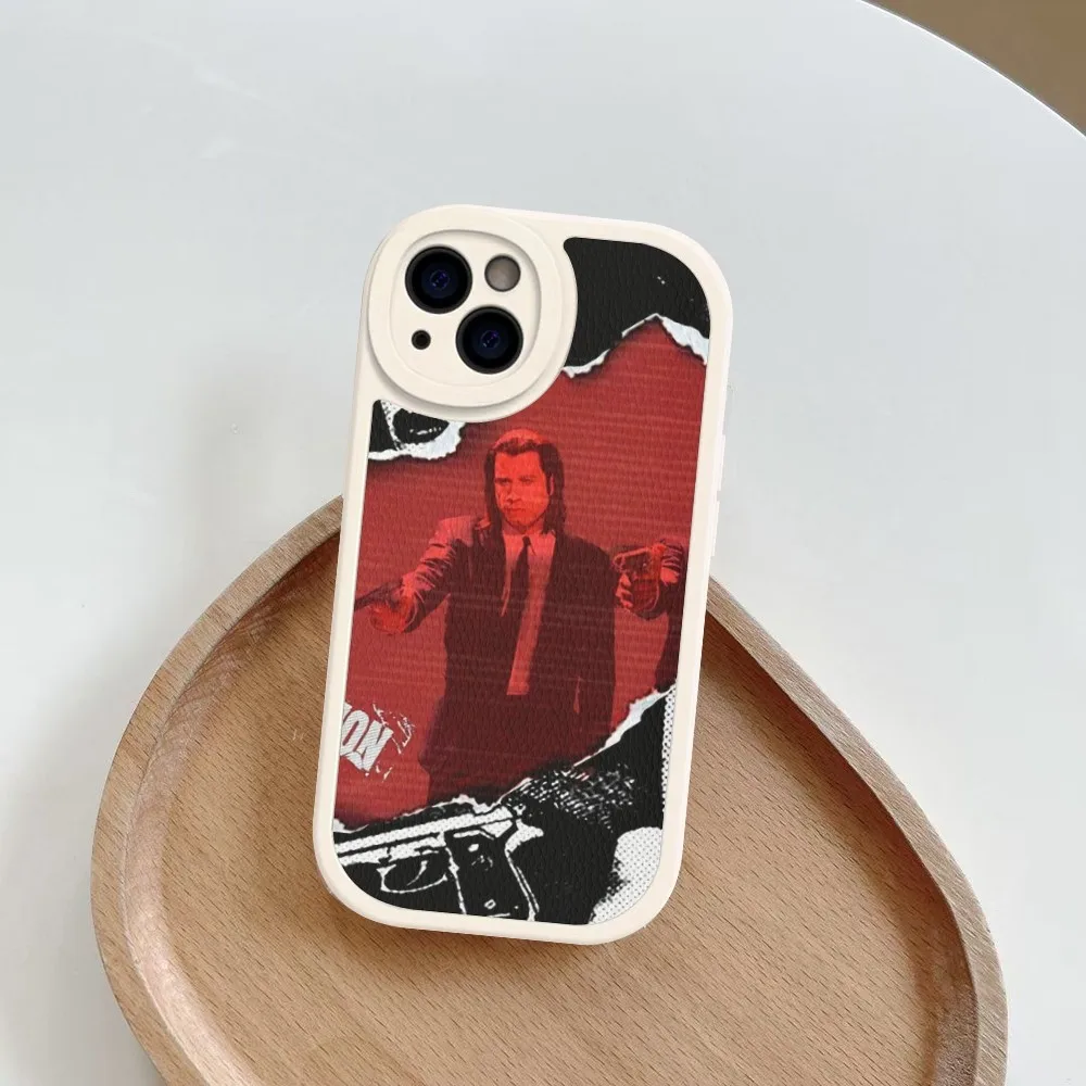 Фото Movie P-Pulp F-Fiction  Phone Case Hard Leather For iPhone 16 15 14 13 12 Mini 11 14 Pro Max Xs X Xr 7 8 Plus Fundas №3